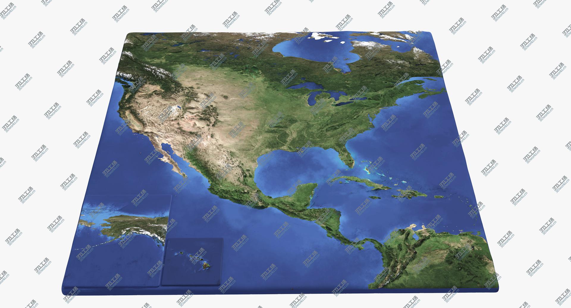 images/goods_img/202105074/USA 3D Map with Alaska Hawaii 3D model/4.jpg
